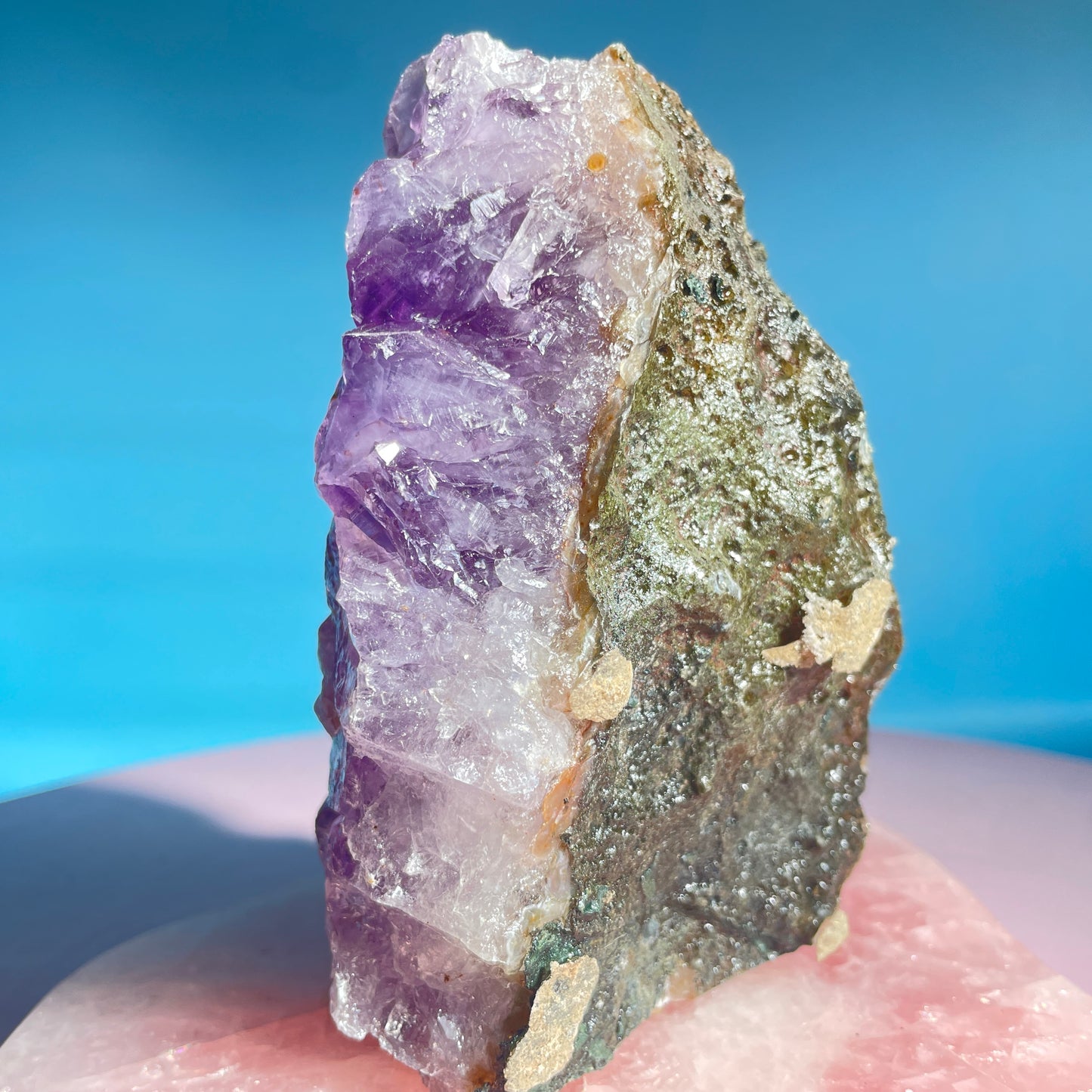 Dark Amethyst Medium Standing Cluster (Video)