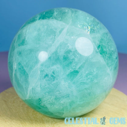 Green Fluorite Large Sphere (UV Reactive)