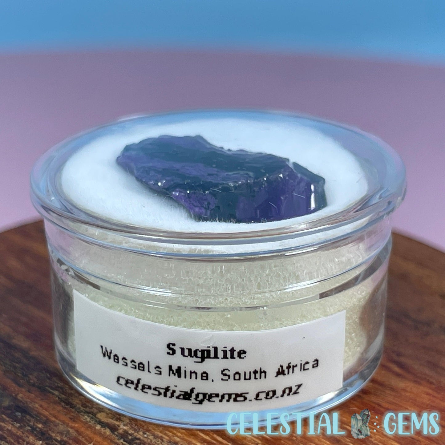 Rare Sugilite Raw Mini Crystal in Specimen Pottle