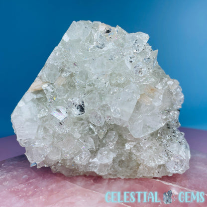 A Grade Diamond Apophyllite + Peach Stilbite Medium Cluster