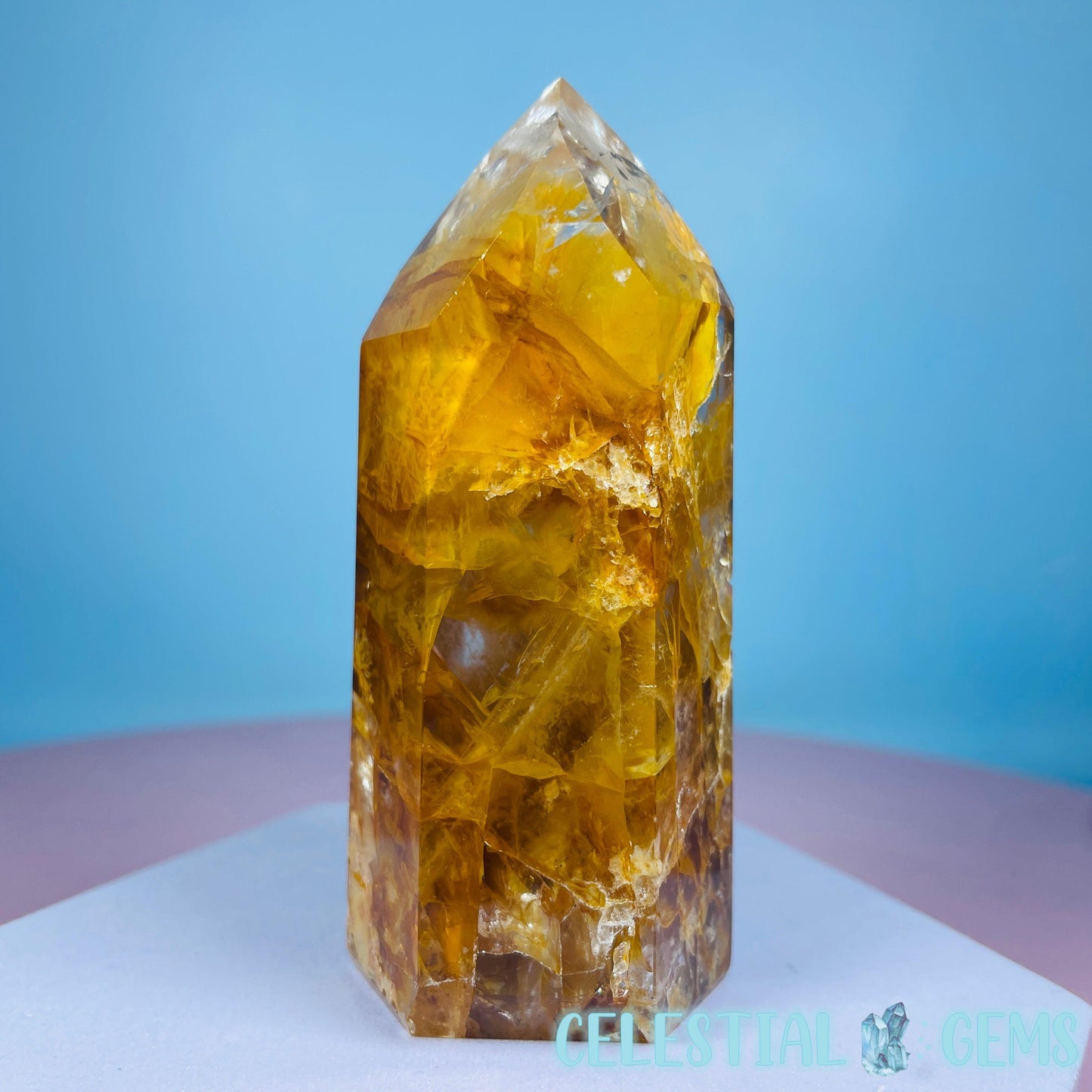 High Grade Golden Healer Quartz Medium Tower