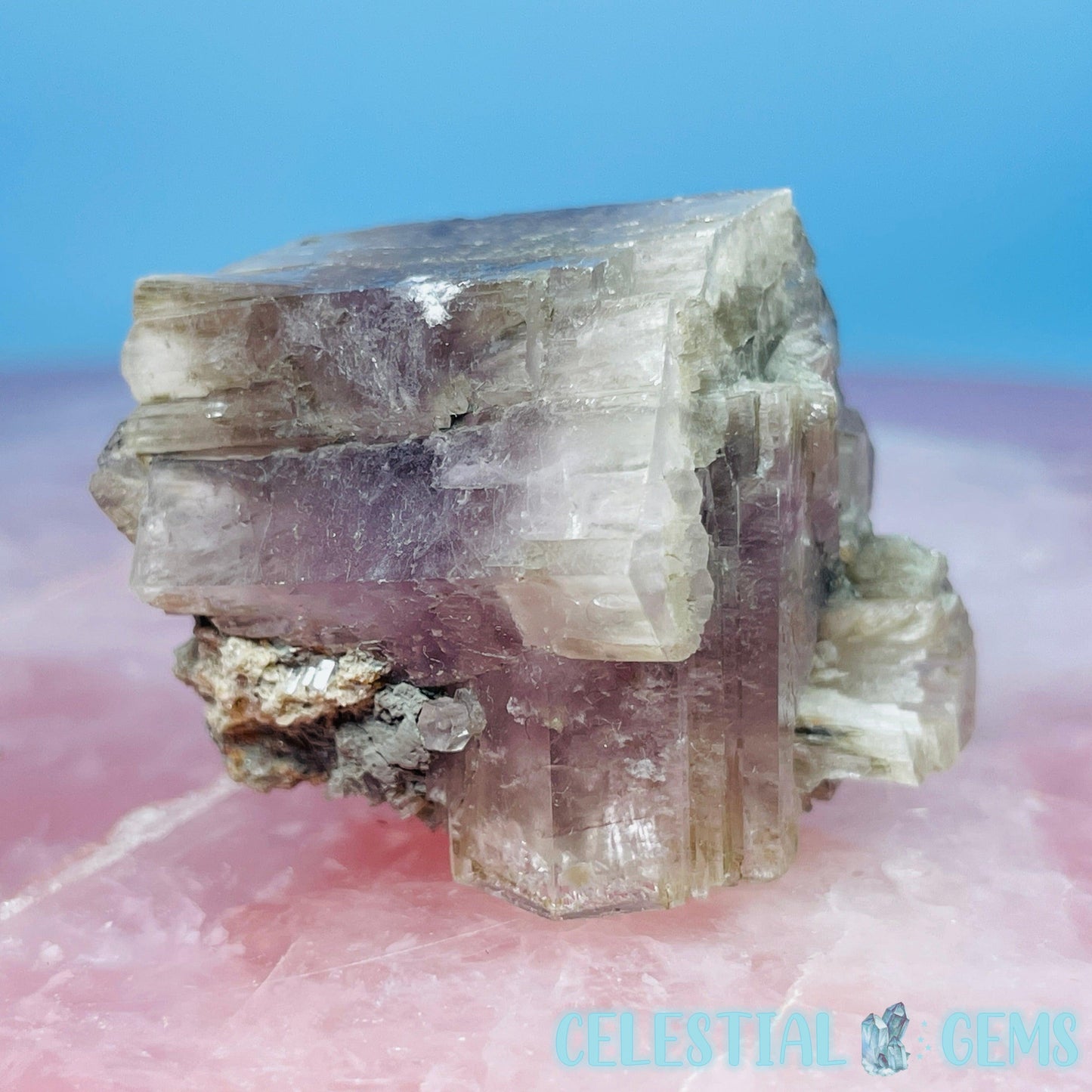 Purple Spanish Aragonite Crystal Specimen