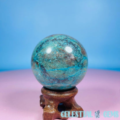 Chrysocolla + Shattuckite Medium Sphere