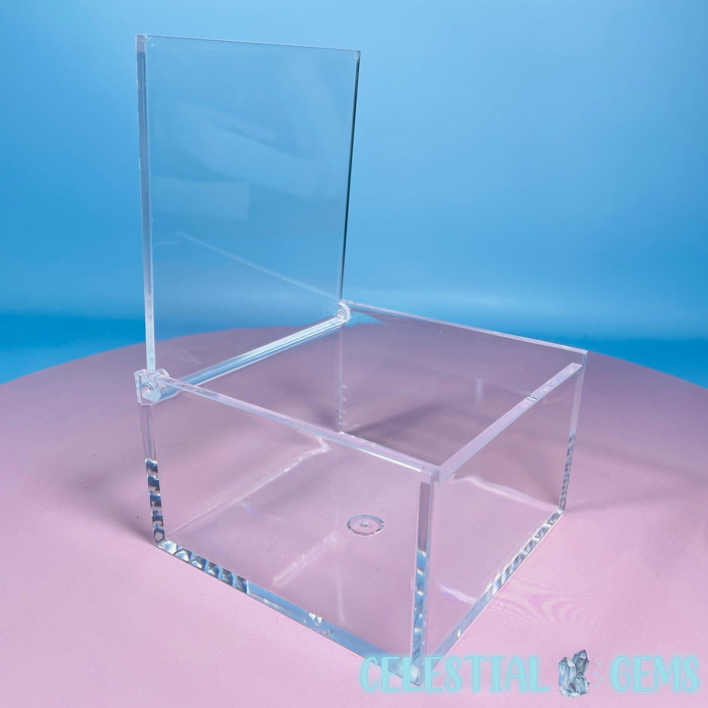 Plastic Crystal/Mineral/Specimen Large Display Box 10cm (Empty)