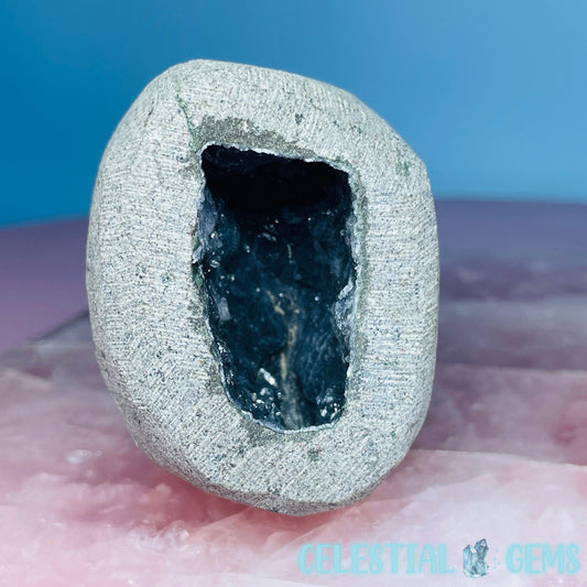 Mixed Zeolite Druzy Geode Small Standing Freeform