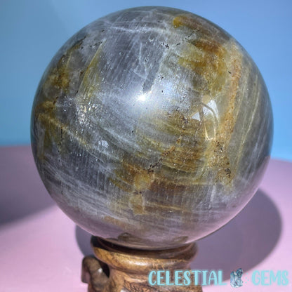 Purple Labradorite Large Sphere (Video)