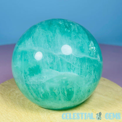 Green Fluorite Medium Sphere (UV Reactive)