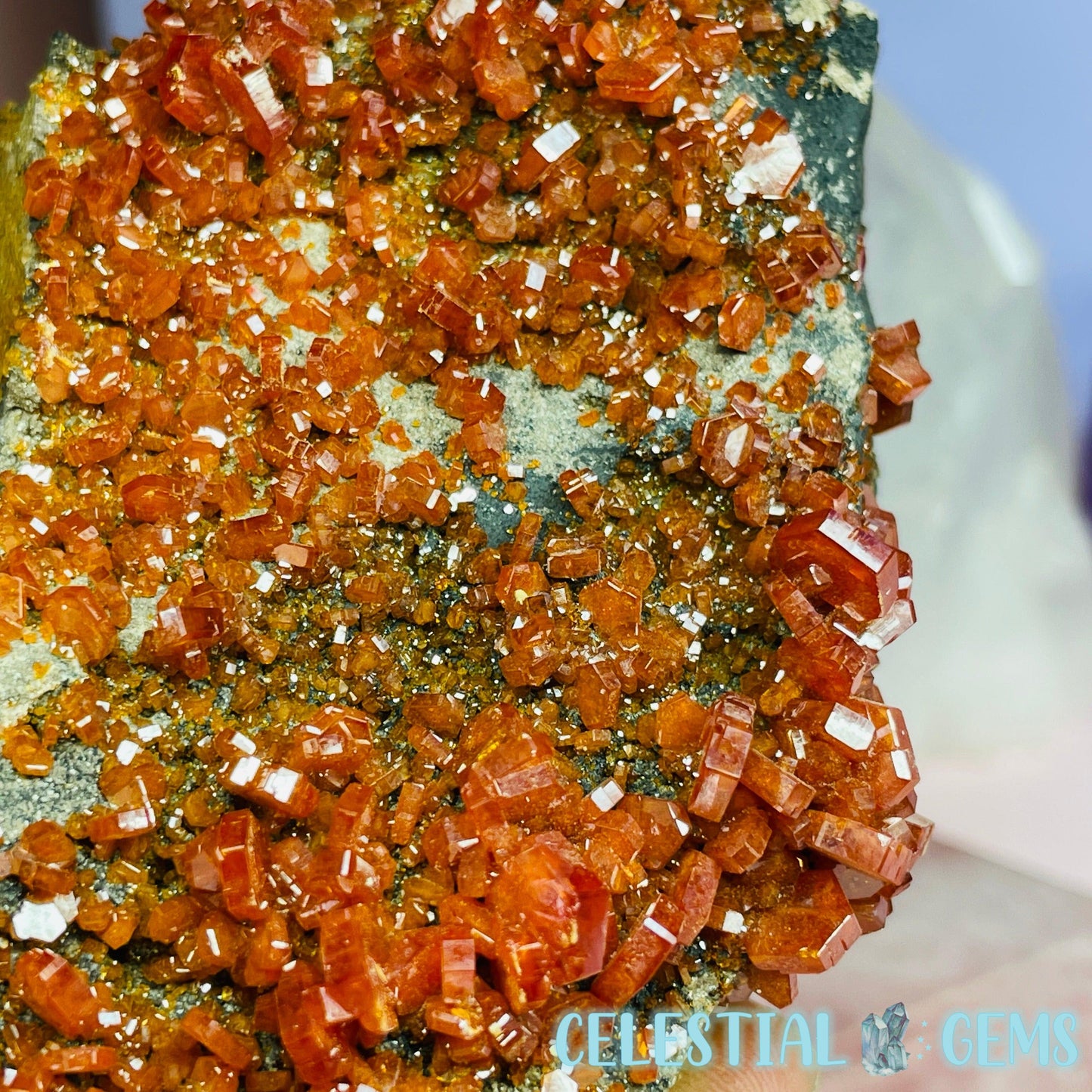 Vanadinite Medium Cluster Specimen G (VIDEO)