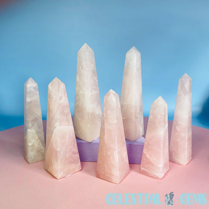 Rose Quartz Obelisk Small Tower