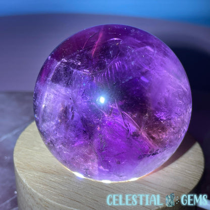 A Grade Bolivian Phantom Ametrine Medium Sphere (Video)