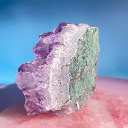 Dark Amethyst Medium Standing Cluster (Video)