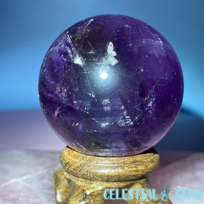 A Grade Bolivian Phantom Ametrine Medium Sphere (Video)