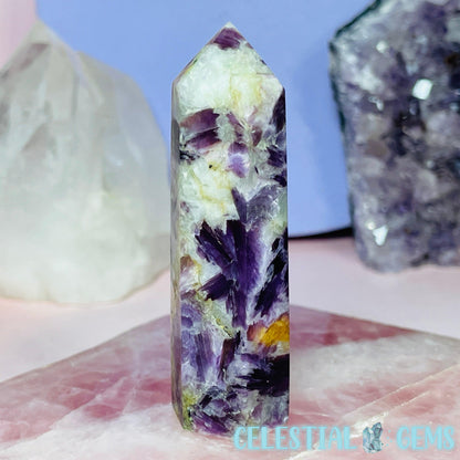 Gem Lepidolite Mica Small Tower