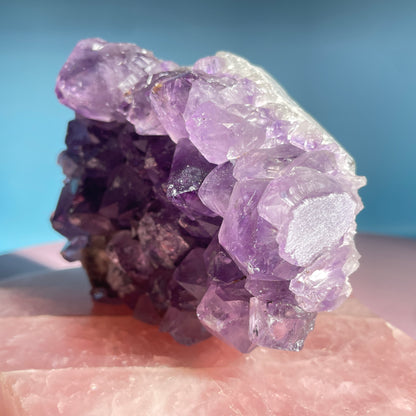 Dark Amethyst Medium Standing Cluster (Video)