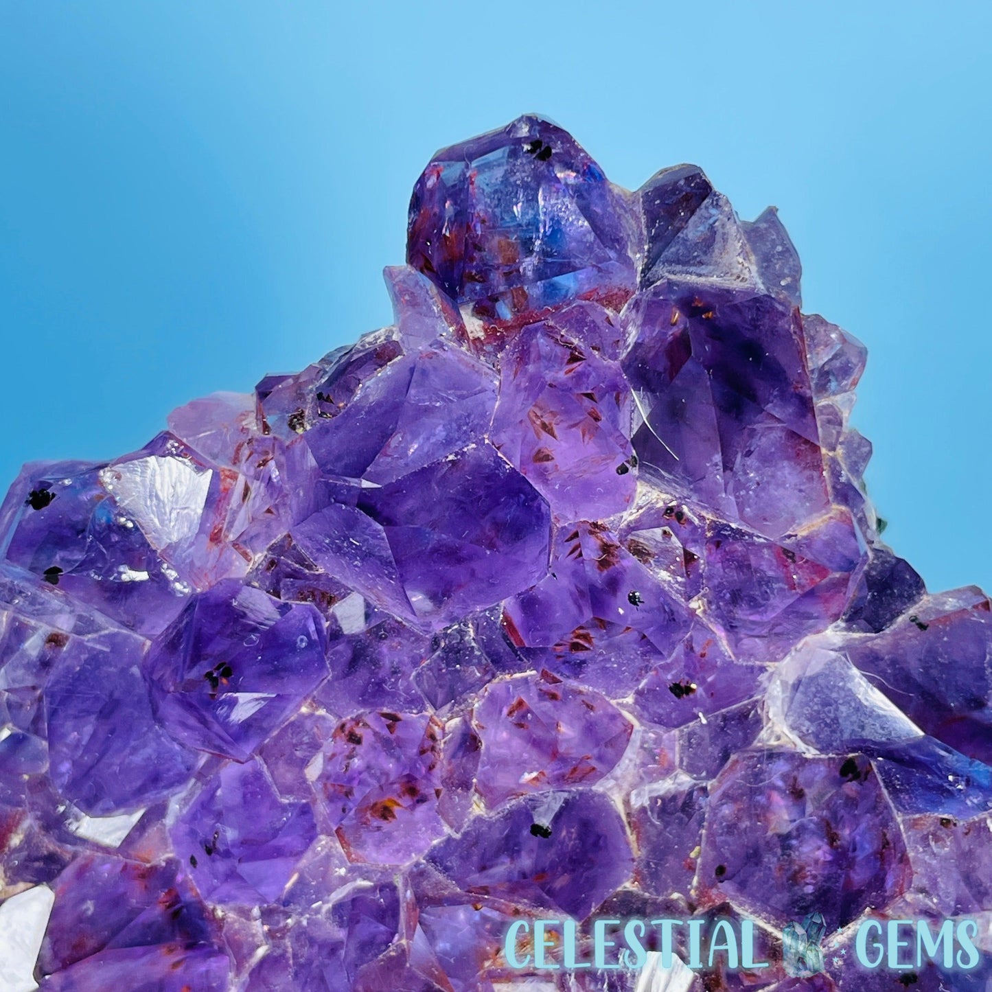 Dark Amethyst Large Cluster Freeform (with baby Quartz)