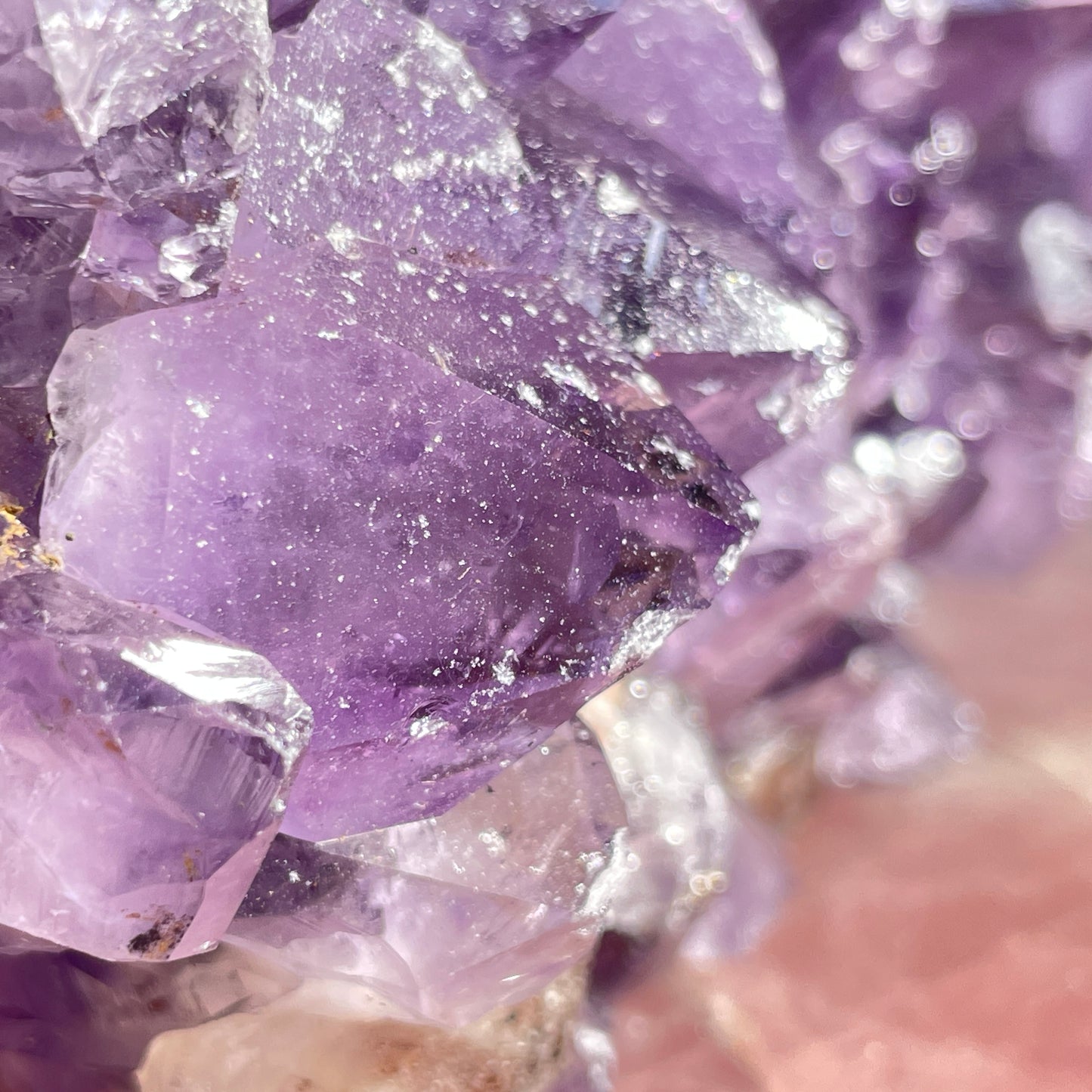 Dark Amethyst Medium Standing Cluster (Video)