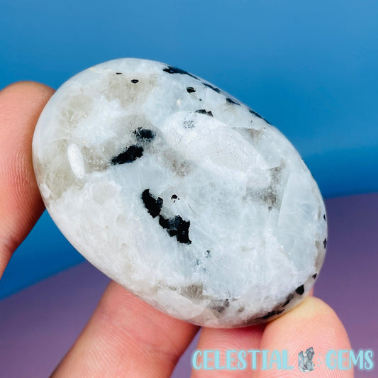 Rainbow Moonstone Palmstone (Video)