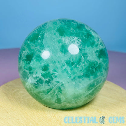 Green Fluorite Medium Sphere (UV Reactive)