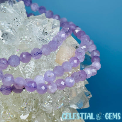 Kunzite Faceted 4mm Bracelet