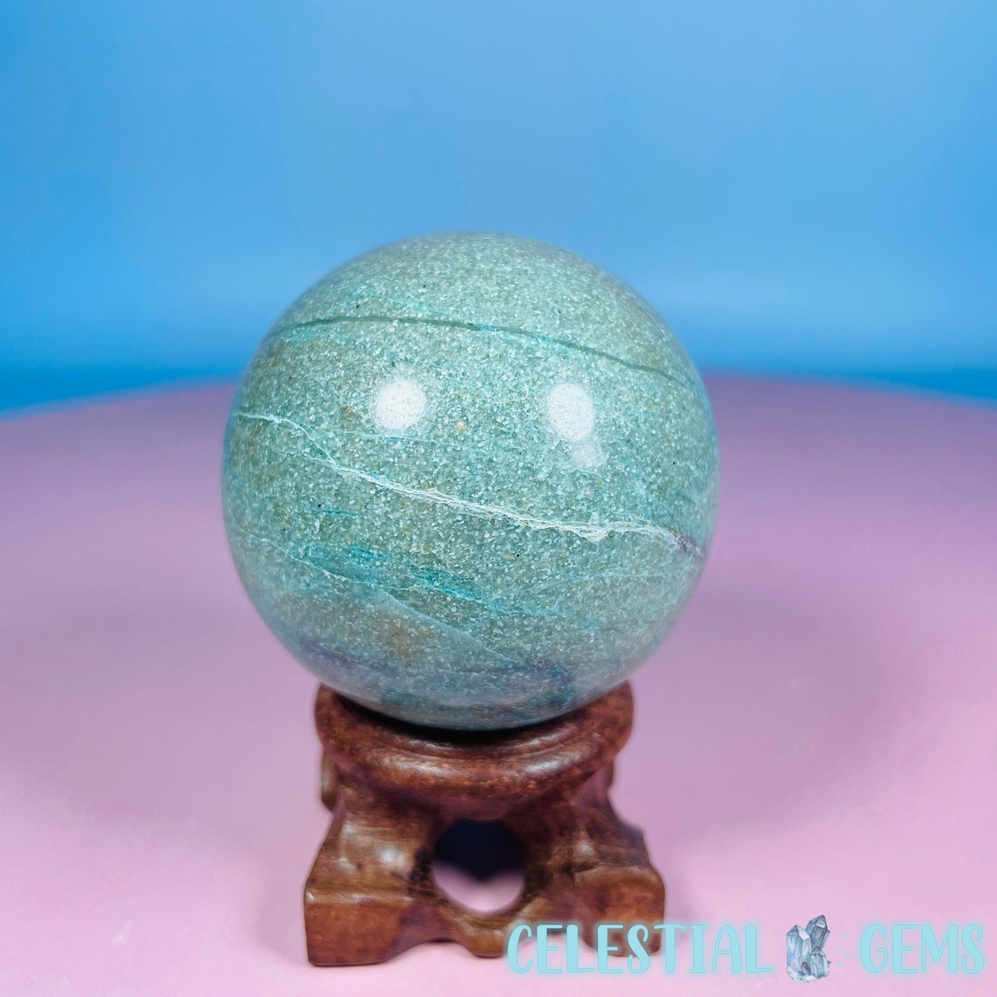 Chrysocolla + Shattuckite Medium Sphere