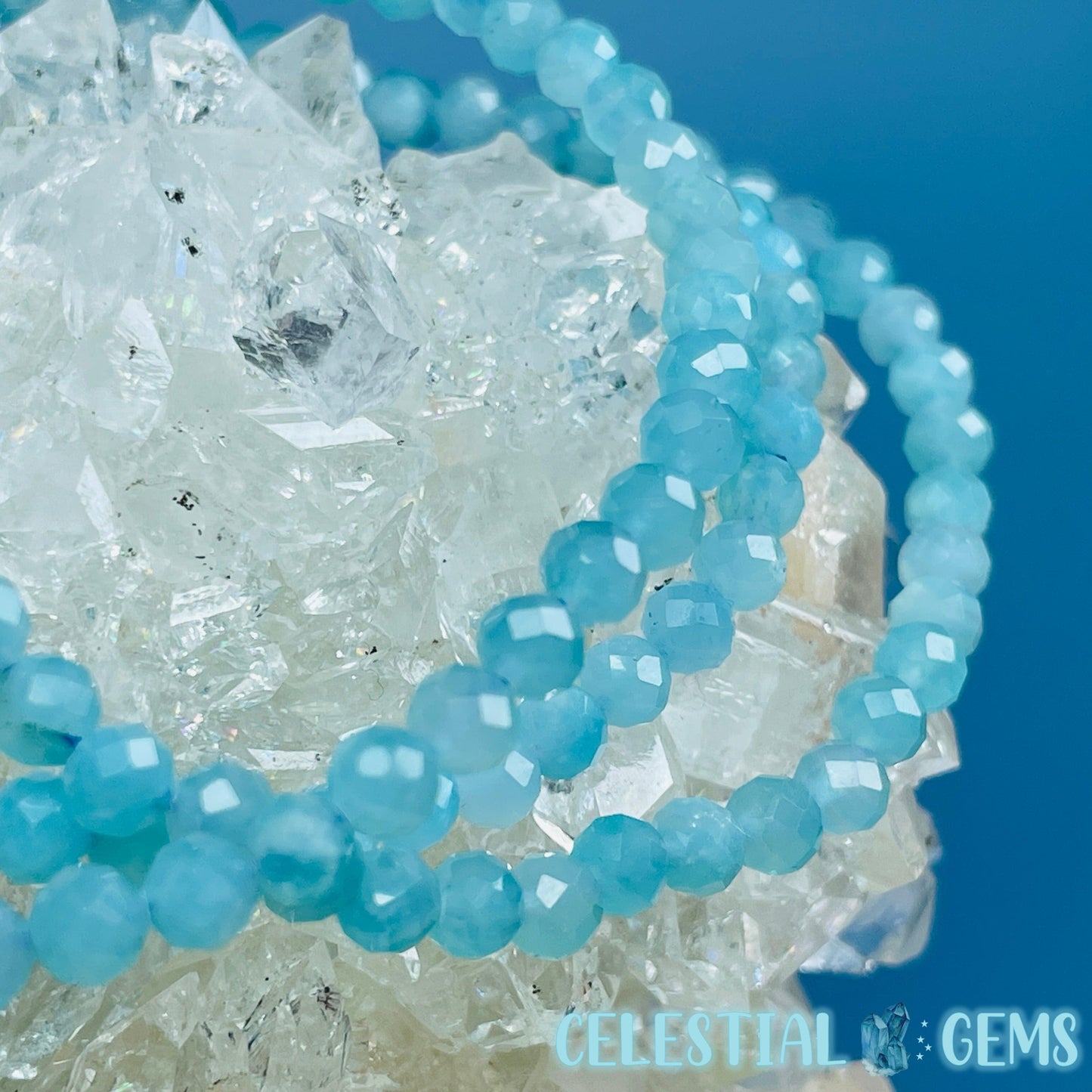 Amazonite Faceted 4mm Bracelet