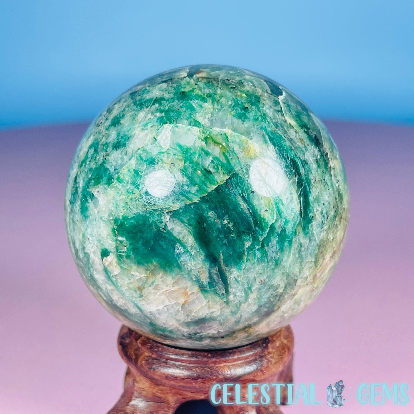 Green Kyanite Schist Medium Sphere