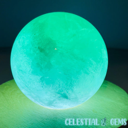 Green Fluorite Large Sphere (UV Reactive)