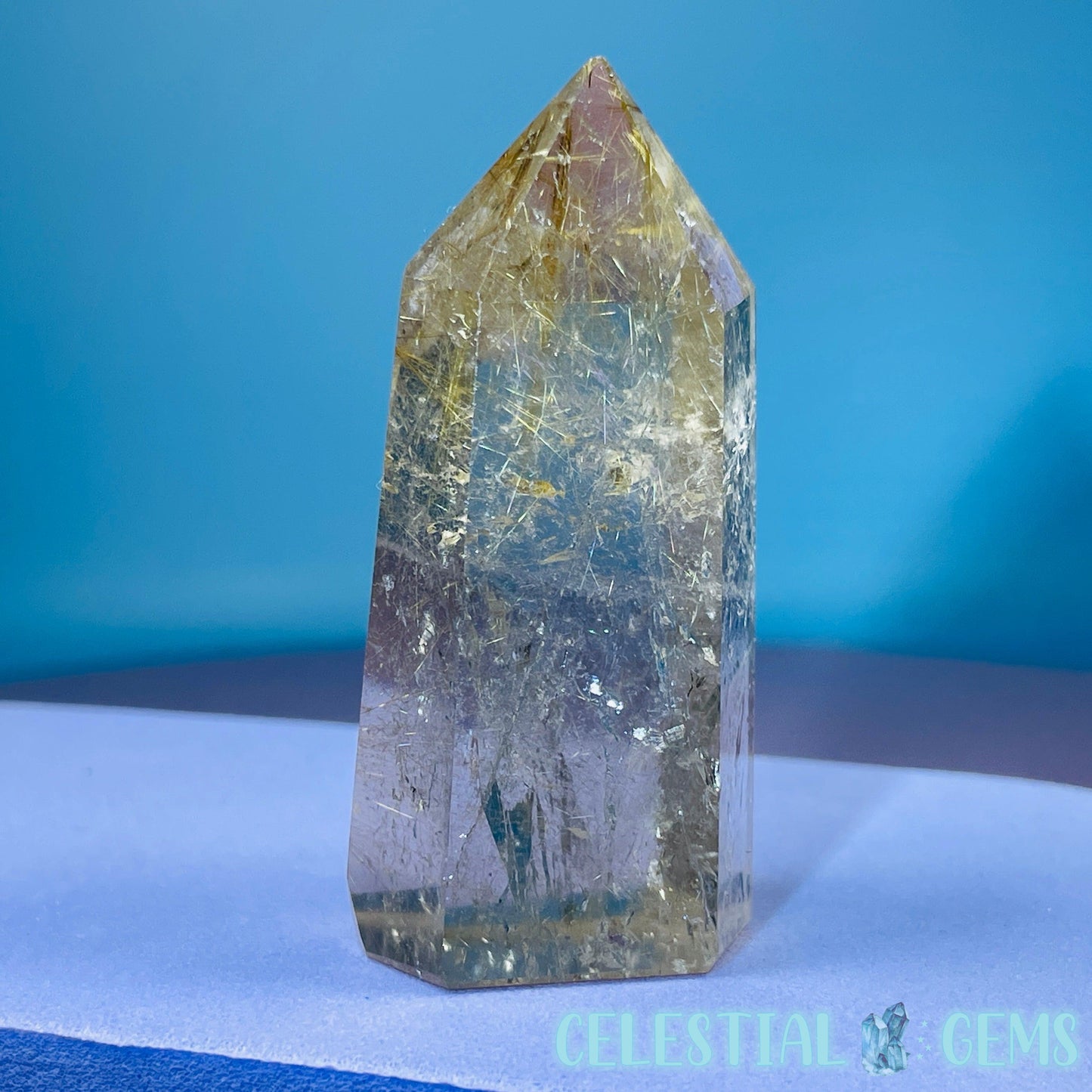 Rutilated Smoky Quartz Small Tower