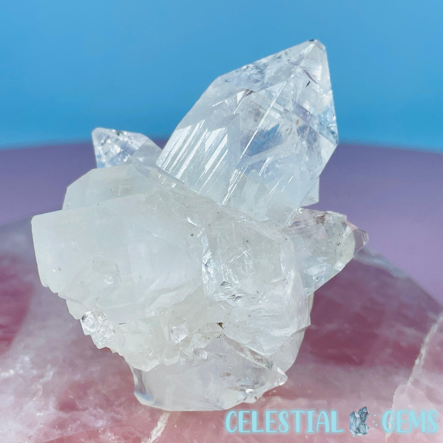 A Grade Diamond Apophyllite Small Cluster