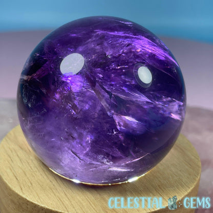 A Grade Bolivian Phantom Ametrine Medium Sphere (Video)