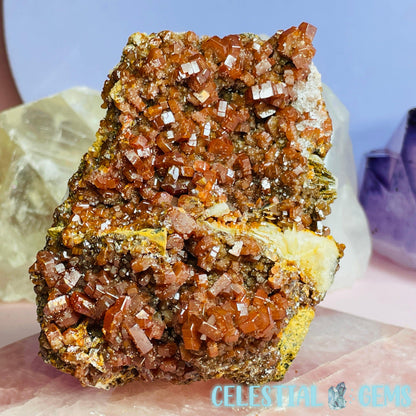 Vanadinite Medium Cluster Specimen H (VIDEO)