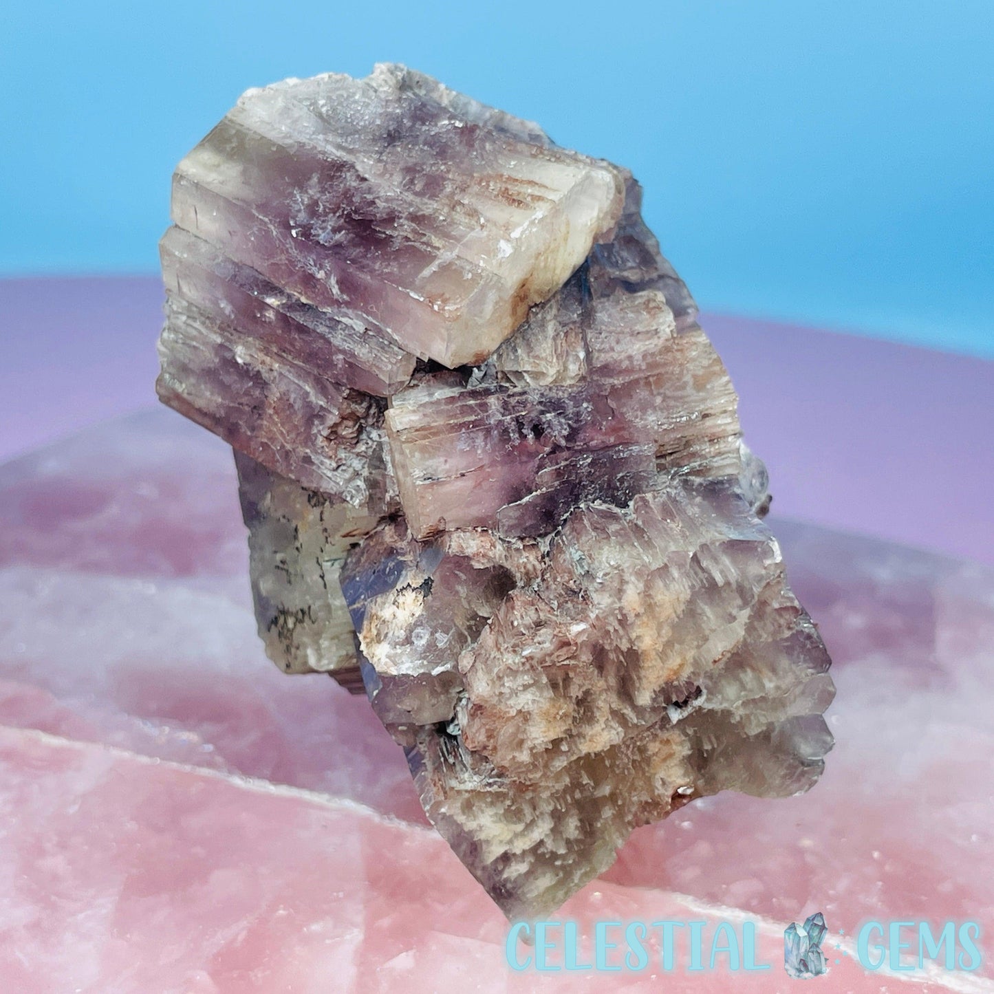 Purple Spanish Aragonite Clustered Crystal Specimen