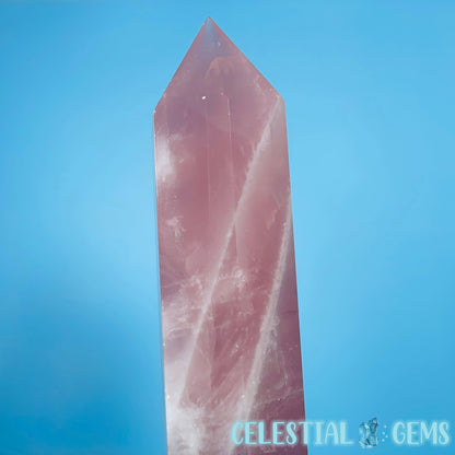 High Grade Rose Quartz Large Tower