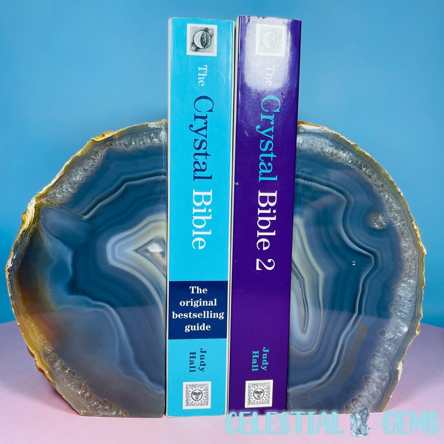 Natural Agate Medium Pair of Bookends