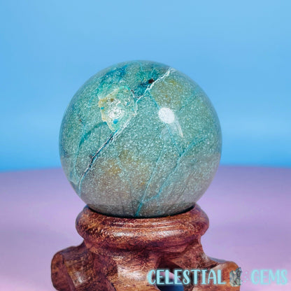 Chrysocolla + Shattuckite Medium Sphere