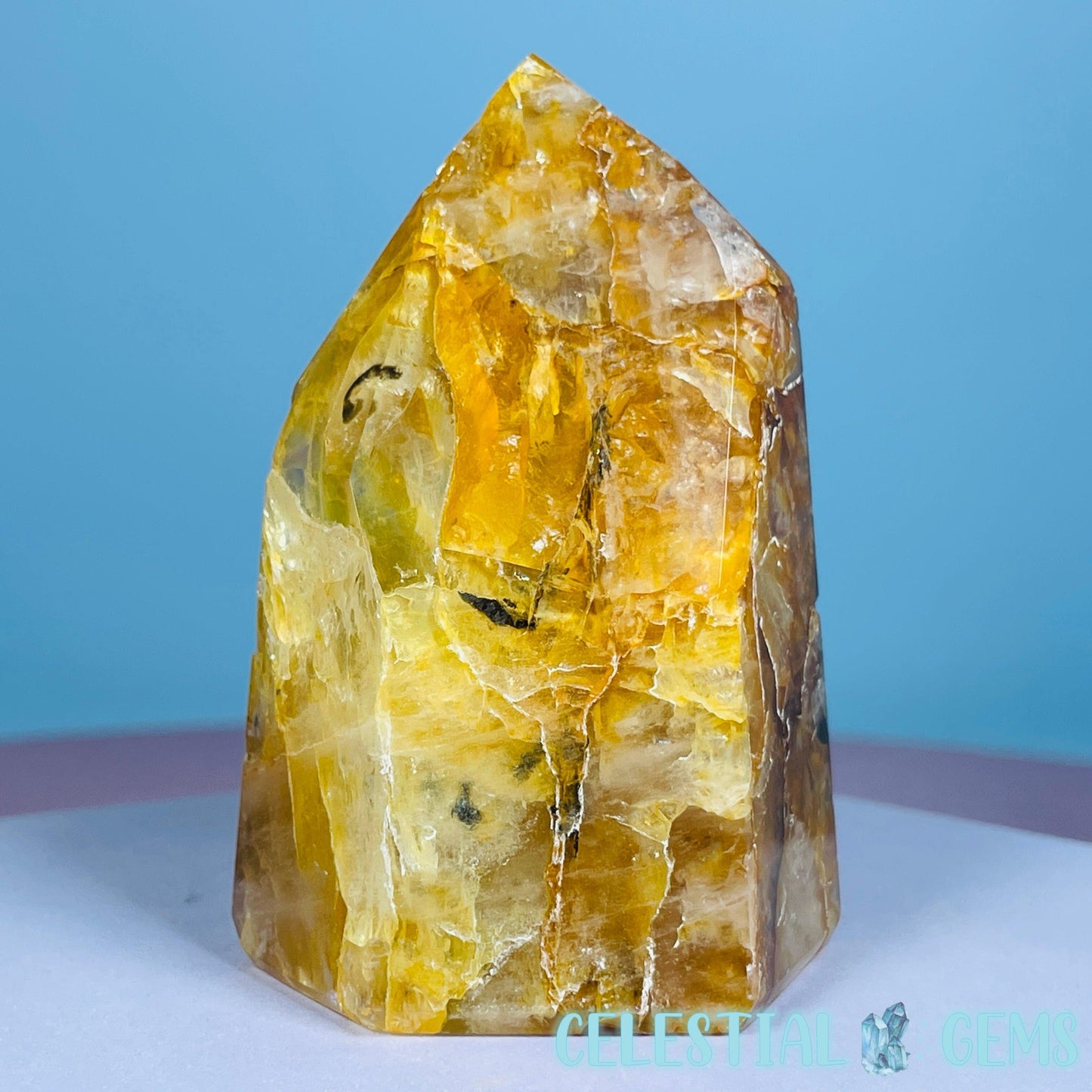 High Grade Golden Healer Quartz Chunky Small Tower