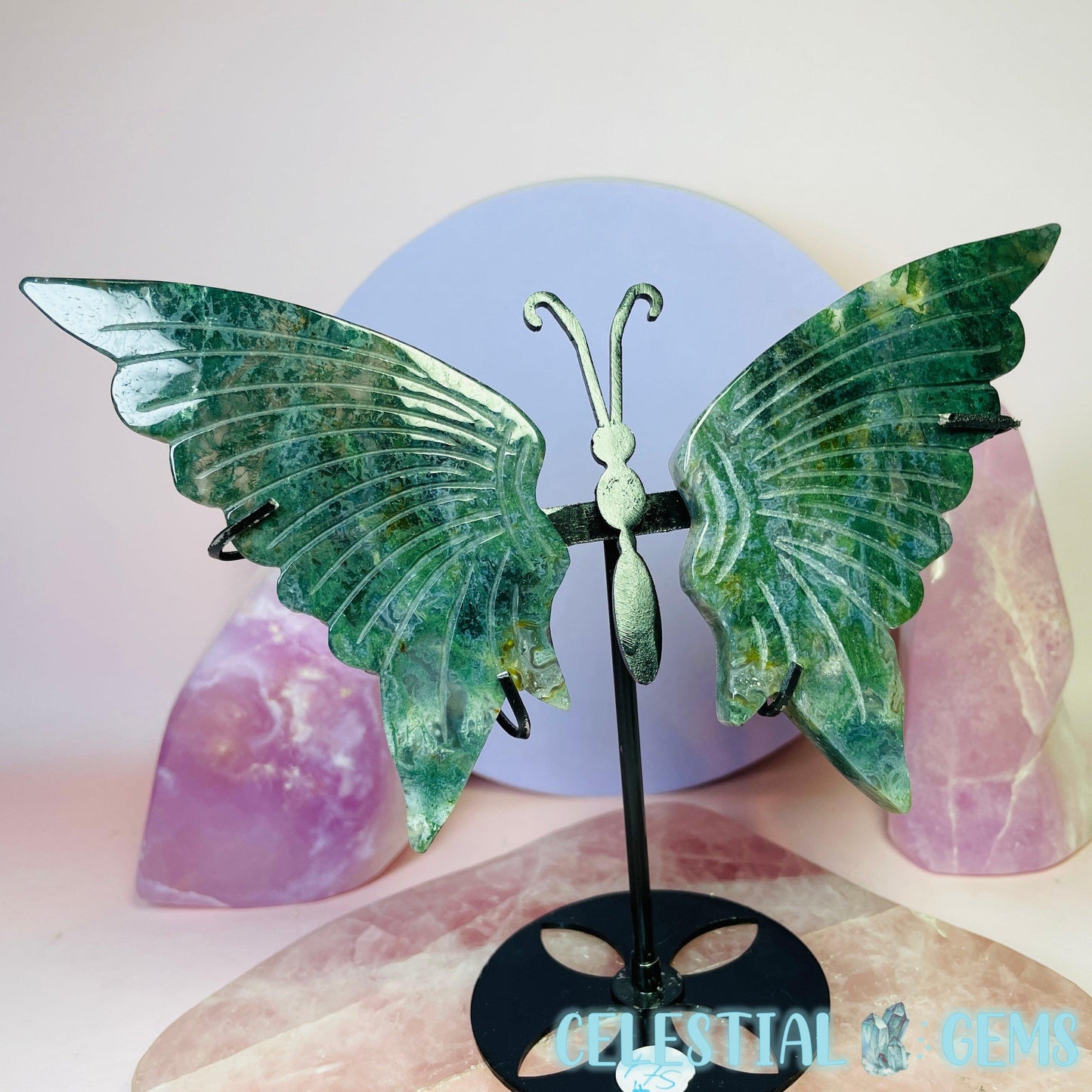 Butterfly Wings Medium Carving on Stand