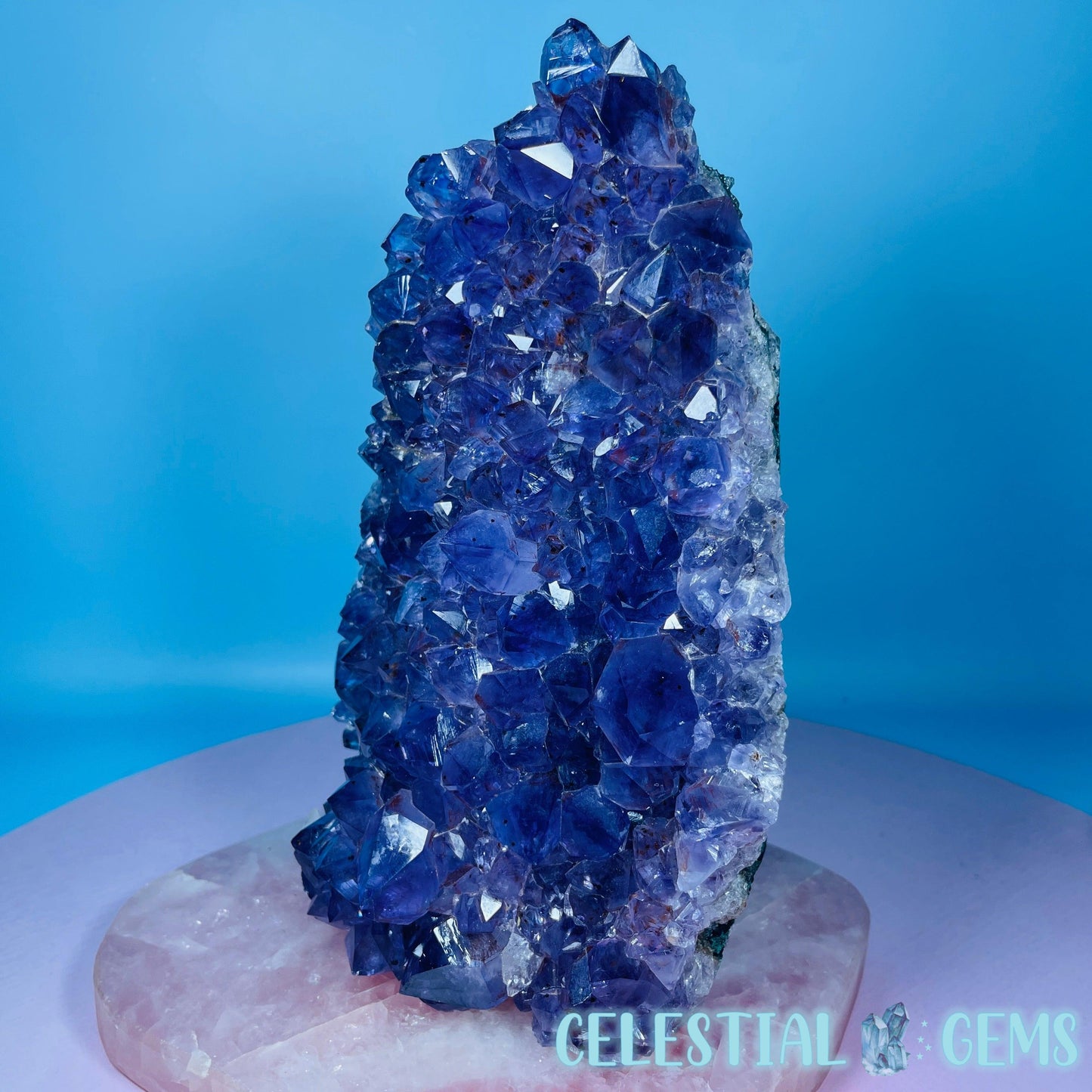 Dark Amethyst Large Cluster Freeform (with baby Quartz)