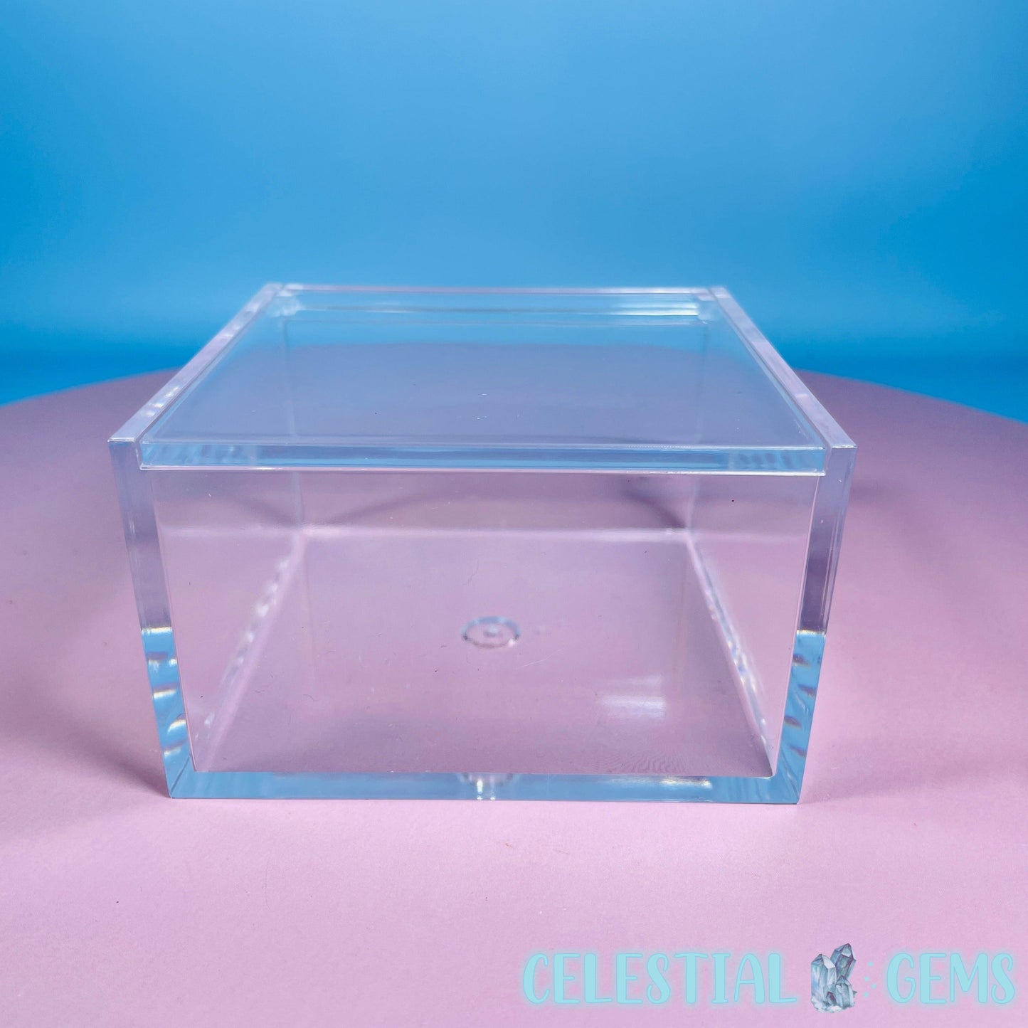 Plastic Crystal/Mineral/Specimen Large Display Box 10cm (Empty)