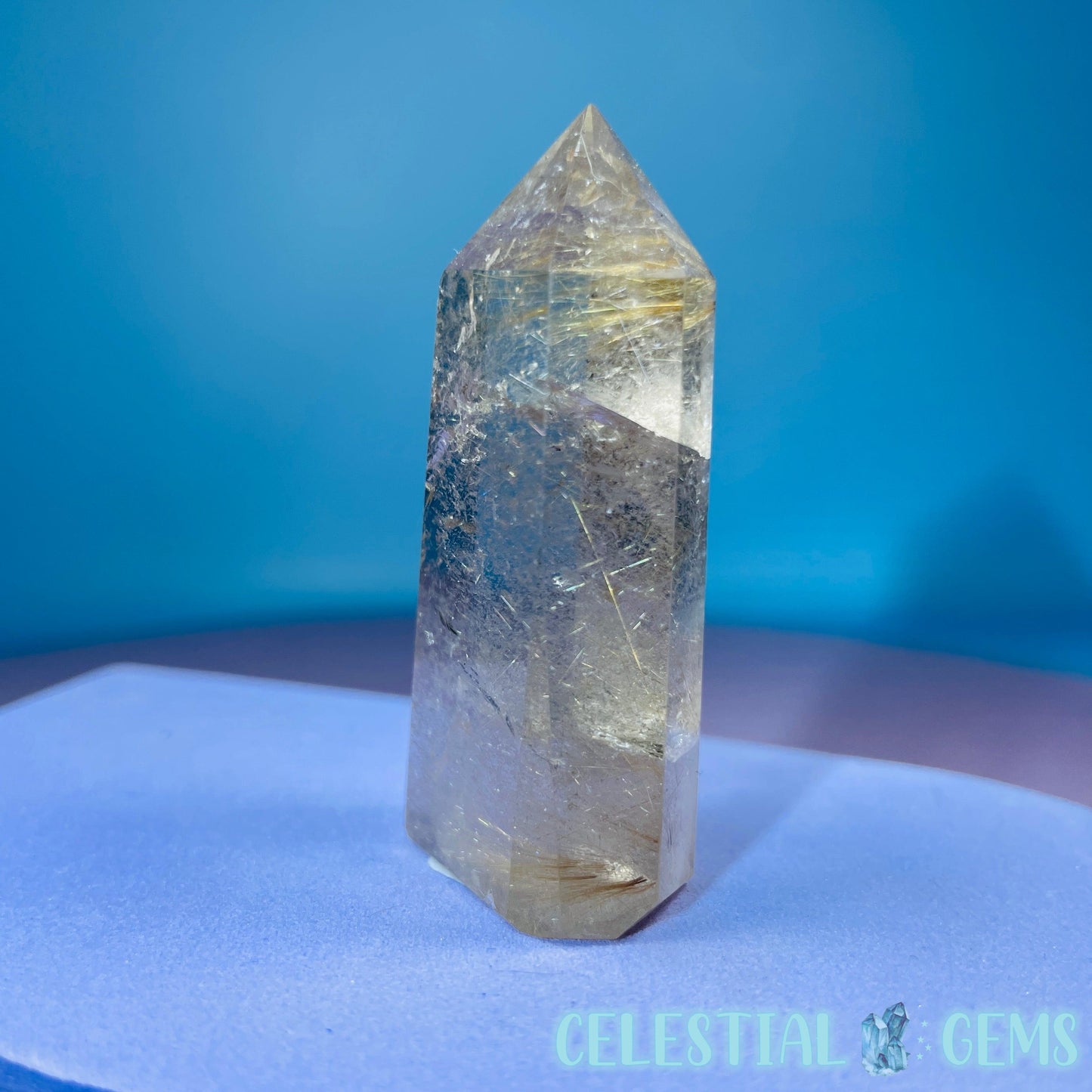 Rutilated Smoky Quartz Small Tower