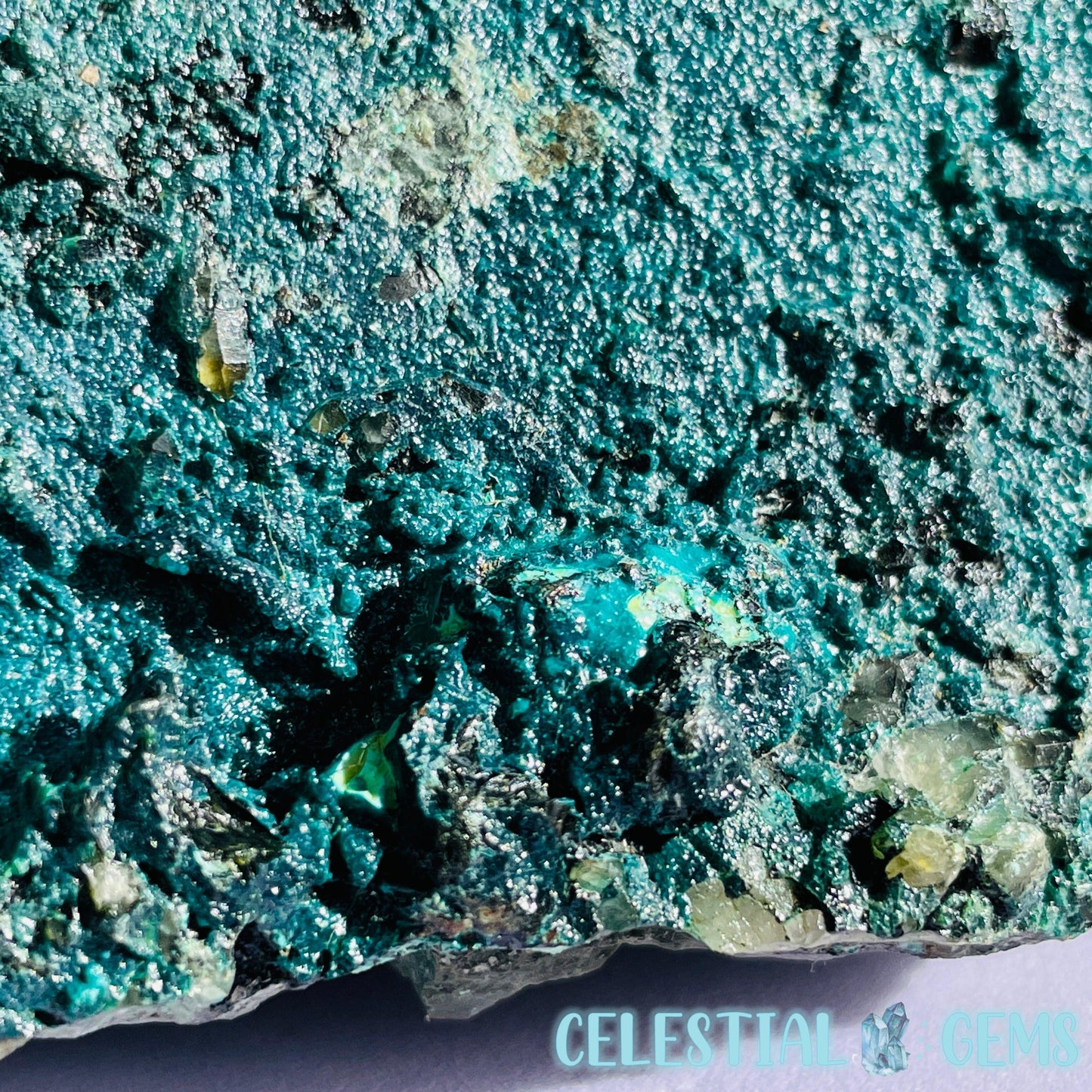 Gem Silica + Quartz + Chrysocolla Raw Medium Cluster Chunk