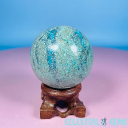 Chrysocolla + Shattuckite Medium Sphere