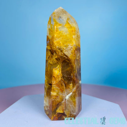 High Grade Golden Healer Quartz Medium Tower