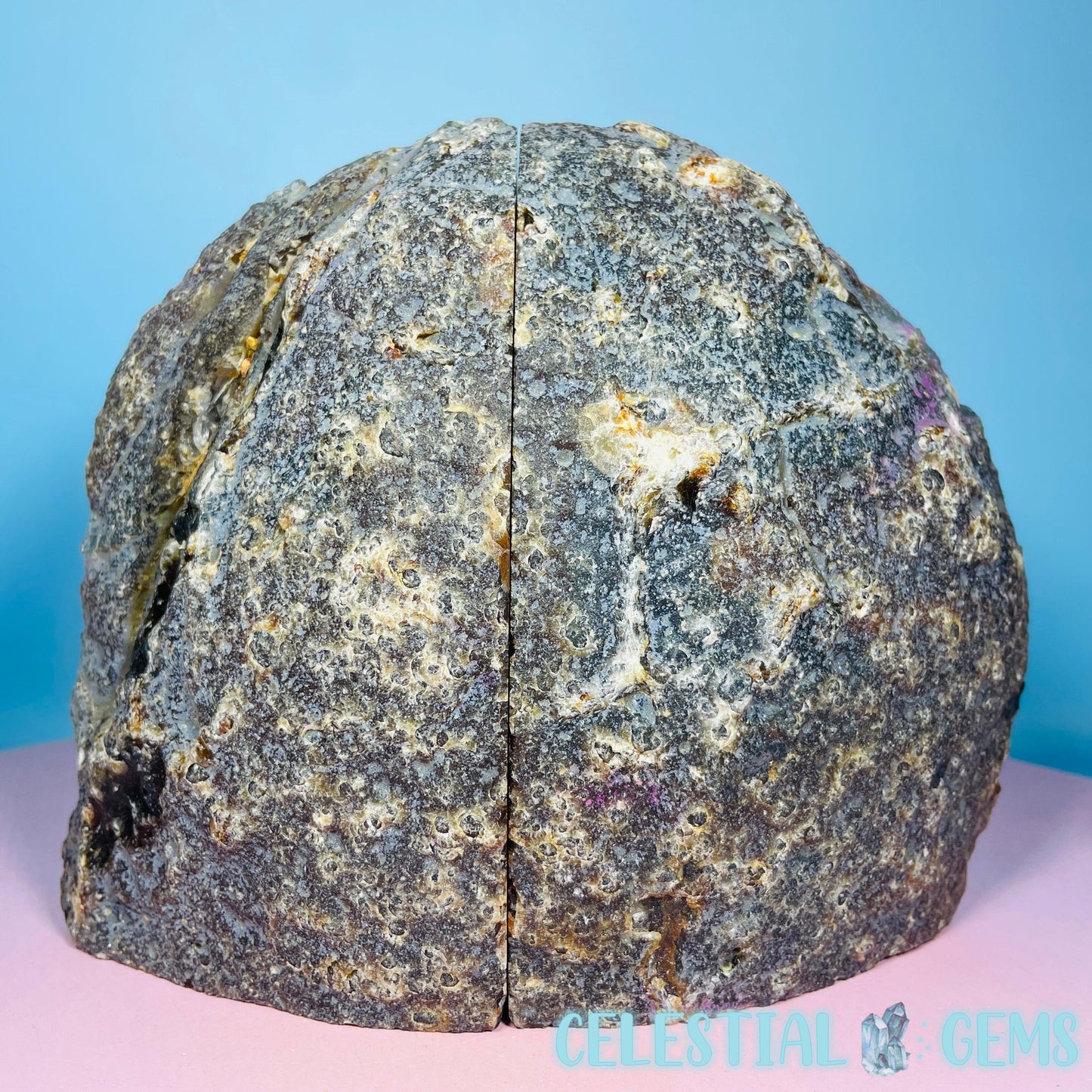 Natural Agate Large Pair of Bookends