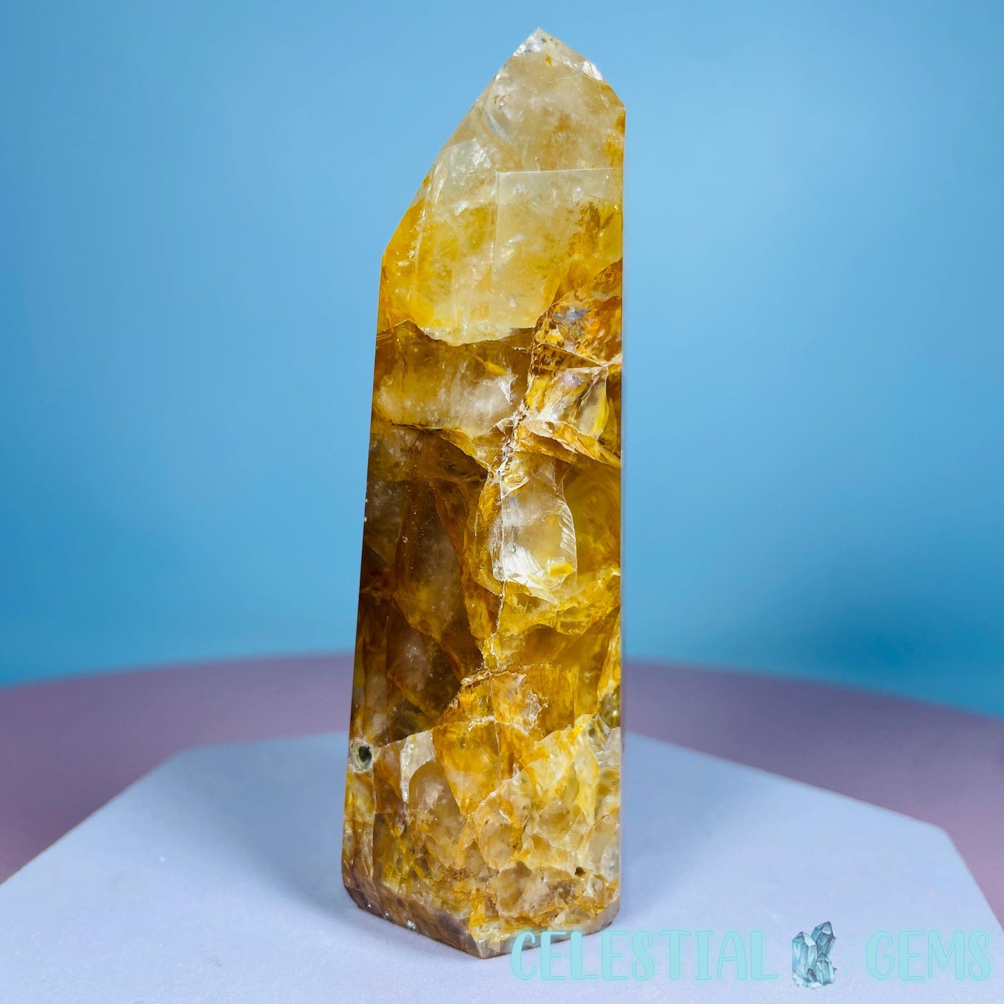 High Grade Golden Healer Quartz Medium Tower