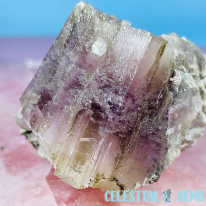 Purple Spanish Aragonite Twinned Crystal Specimen