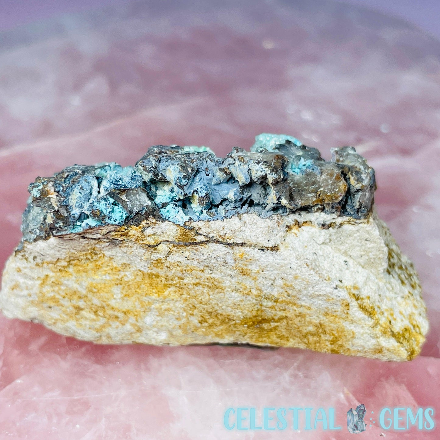 Druzy Chrysocolla  + Chalcedony Small Specimen