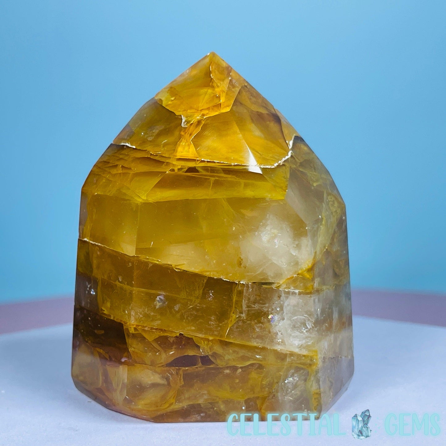 High Grade Golden Healer Quartz Chunky Small Tower