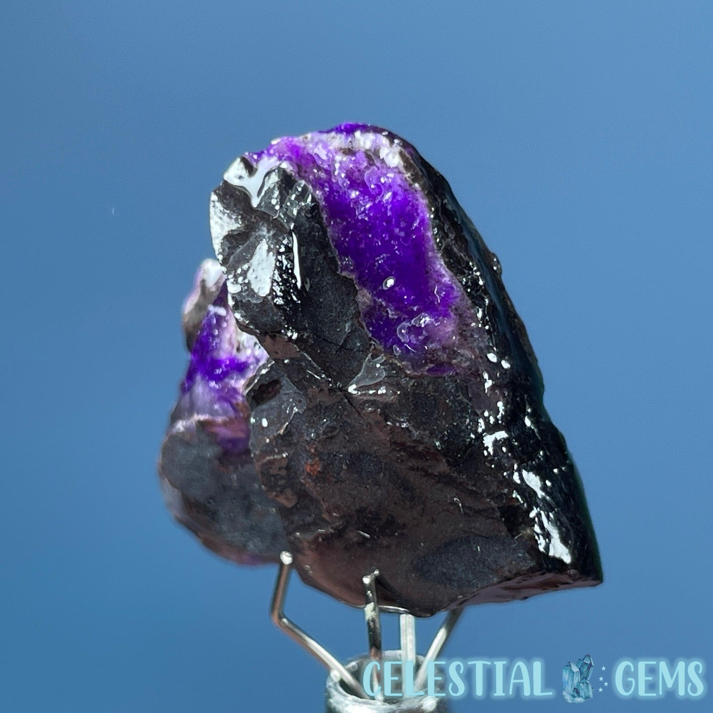 Rare Sugilite Raw Mini Crystal in Specimen Pottle