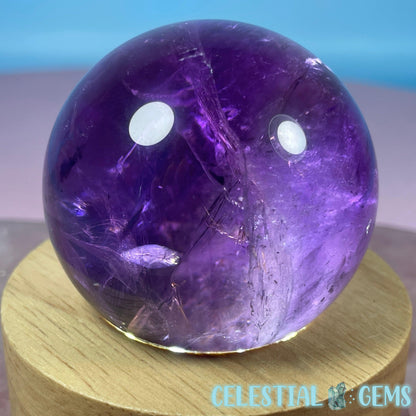 A Grade Bolivian Phantom Ametrine Medium Sphere (Video)